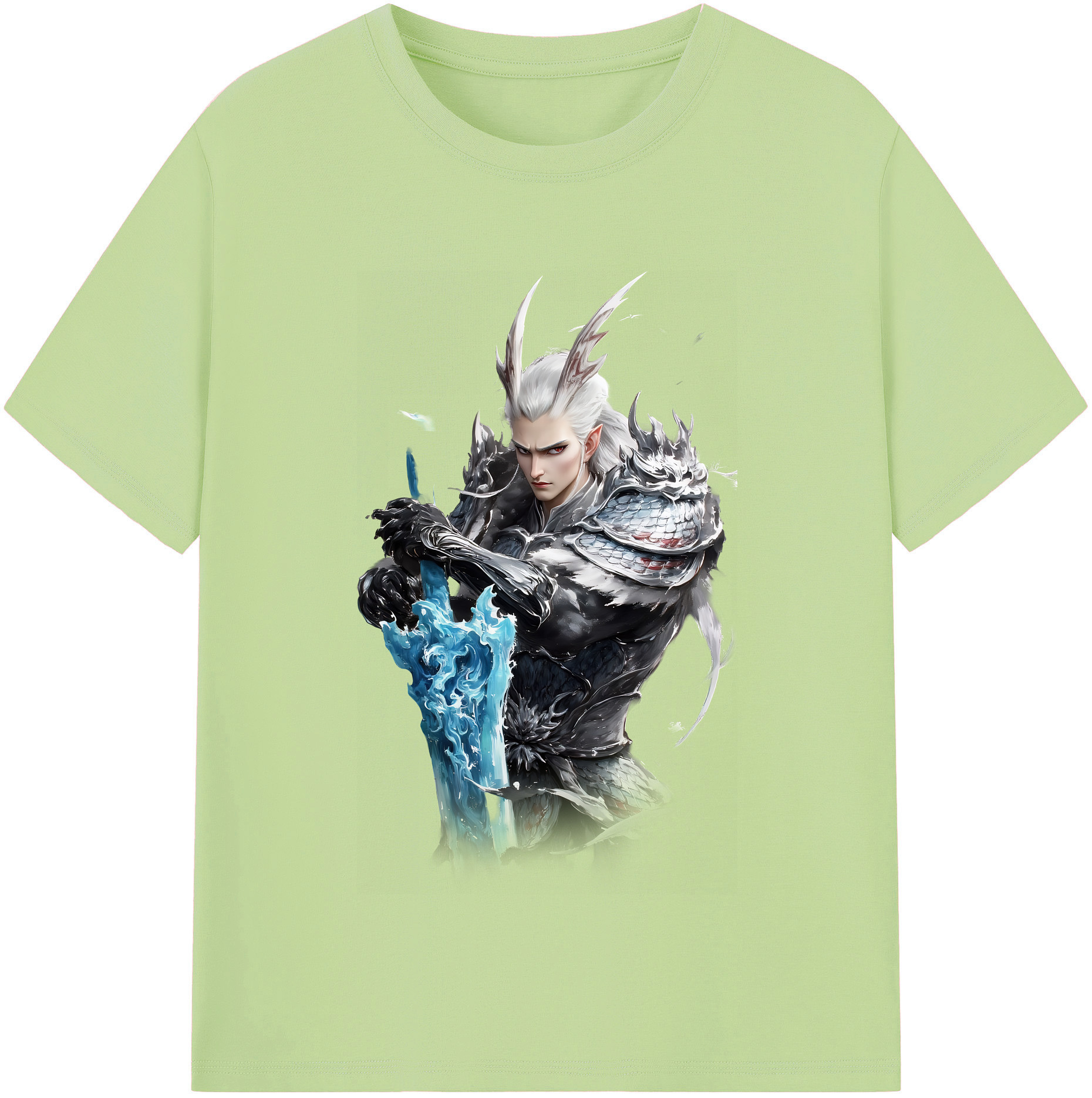 （画像用） Ne Zha 2 ナタ 魔童の大暴れ 綿100％半袖Tシャツ（フロントプリント）